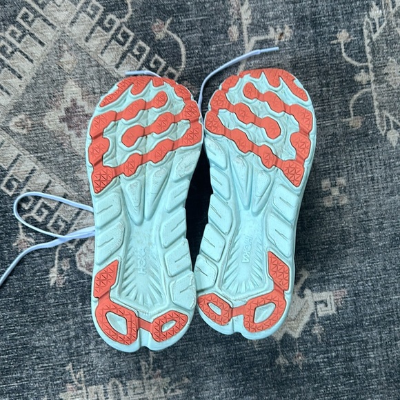 Hoka White and Coral Sneakers - Picture 9 of 10